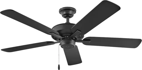 Vista 11 de Hinkley Metro - Ventilador de techo iluminado de perfil bajo de 52 pulgadas con luz LED, ventilador de techo de interior con doble montaje