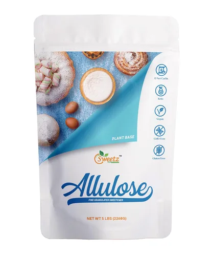 Vista 6 de Edulcorantes multiusos: paquete de 2 de Allulosa y paquete de 1 de Eritritol. Total de porciones 342; Edulcorantes sin calorías, cero carbohidratos
