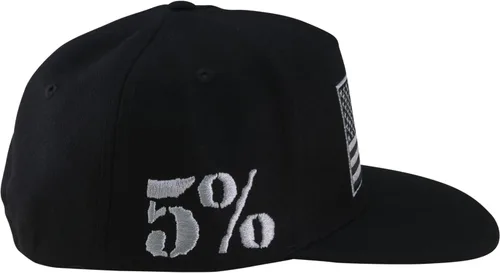 Vista 4 de 5% Nutrition Graphic Black Red Snapback Flexfit Trucker Hat for Men and Women