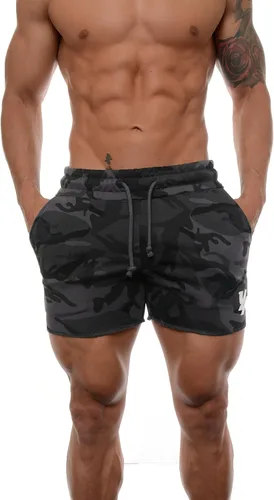 Vista 5 de YoungLA - Pantalones cortos para entrenar para hombre