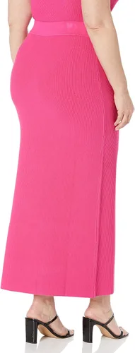 Vista 6 de The Drop Falda tipo suéter acanalado Tyler para mujer