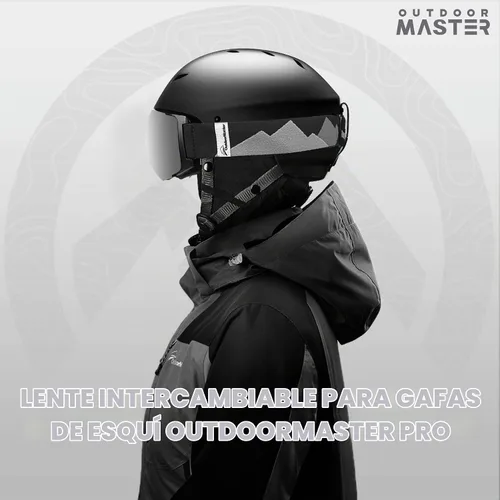 Vista 6 de OutdoorMaster Lentes de repuesto para gafas de esquí PRO - Más de 20 opciones Vlt 10% Gris