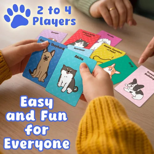 Vista 5 de Juego de cartas para cachorros, juego familiar y de memoria para niños, a