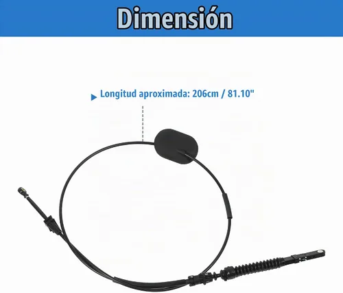 Vista 7 de X AUTOHAUX Cable de cambio de engranajes de transmisión para Chevrolet