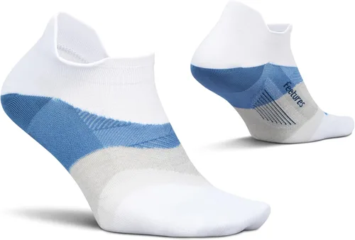 Vista 36 de Feetures Elite - Calcetines tobilleros ultraligeros que no se muestran - Calcetines deportivos con compresión dirigida Azul Ártico (1 par)