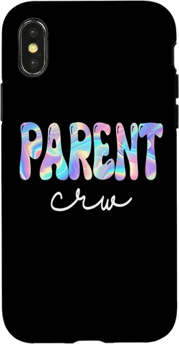 Vista 4 de iPhone 15 Parent Crew Groovy Back to School Cute Teachers Women Girl Case