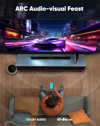 Vista 3 de Capshi Cable HDMI 4K, 3 pies/3.3 ft, soporte HDMI 2.0, HDR10, 18 Gbps, cable blindado HD de alta velocidad, negro, macho a hombre, para TV