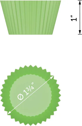 Vista 4 de Bakerpan Mini soportes de silicona para cupcakes, mini forros para cupcakes, tazas de pastelería y postre, paquete de 24 (multicolor)
