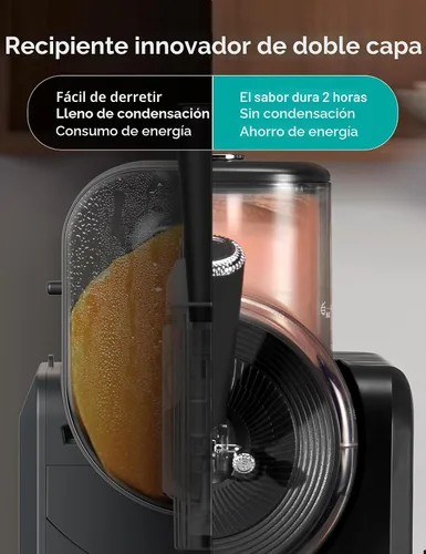 Vista 6 de HiCOZY Máquina de Granizados F3 y Máquina de Helados Suaves, Sin Necesidad de Hielo, Autolimpiante, 5 Configuraciones Preestablecidas para Helados