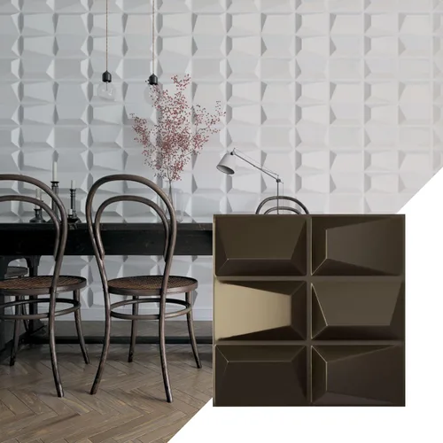 Vista 32 de Ekena Millwork WP20X20STWH 19 5/8 pulgadas de ancho x 19 5/8 pulgadas de alto Stratford EnduraWall Decorativo 3D Panel de pared cubre 2.67 pies