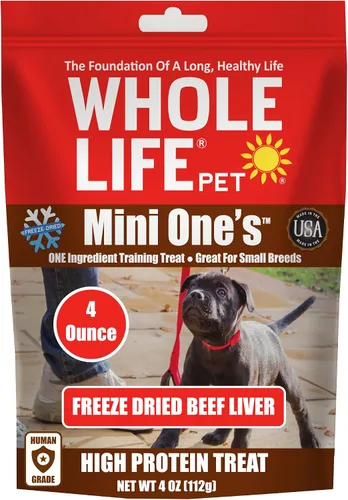 Vista 9 de Whole Life Dog Mini Ones - Golosinas liofilizadas para perros, alimentos liofilizados de grado humano, alimentos ricos en proteínas, aperitivos