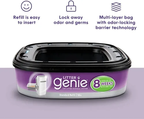 Vista 3 de Caja Litter Genie Recargable, 2 unidades.