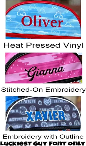 Vista 6 de Mochila escolar personalizada de 16 pulgadas - Princesses Squad
