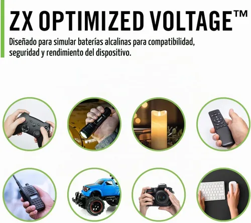 Vista 10 de Coast Zithion-X - Batería recargable AA (8 baterías) y estación de carga ZXCS16 de 16 puertos - Paquete combinado