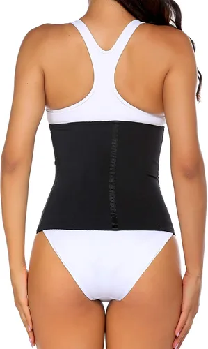 Vista 4 de Evanhome Corsé de cintura para mujer, con control de barriga, para adelgazar, con ganchos S-4XL