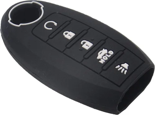Vista 7 de LemSa Funda protectora de silicona para llavero de 5 botones, para Nissan Rogue Maxima Altima Sedan Pathfinder Armada Murano 2016 2017 2018 2019