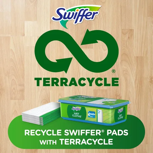 Vista 7 de P&G Swiffer - Repuesto de almohadilla para trapeador húmedo, aroma fresco de ventana abierta, 24 unidades (paquete de 6)