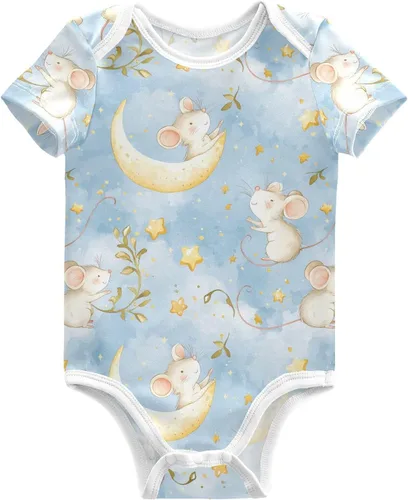 Vista 26 de vvfelixl Body para bebé niña Llama Alpaca Cactus Manga Corta Algodón Ropa de Bebé Para Niñas 0-24 Meses Negro Multi10