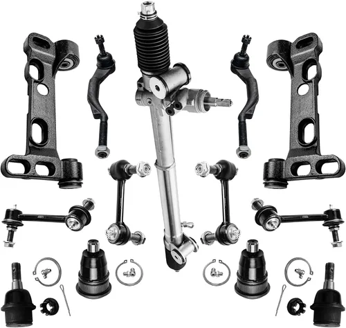 Vista 28 de Detroit Axle - Kit de extremo de 12 piezas para Ford Explorer Mercury Mountaineer 1998-2001 1999 2000, 2 brazos de control delanteros superiores