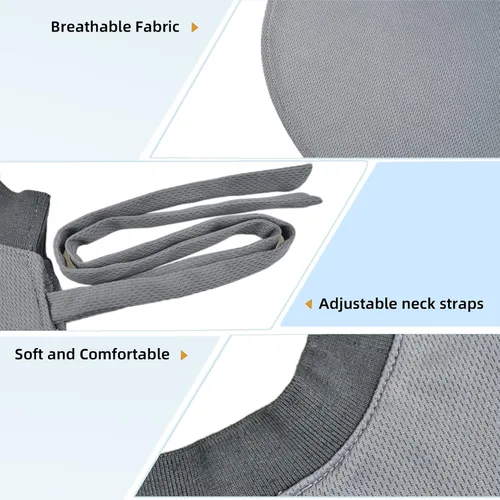 Vista 3 de Cubierta de estoma de cuello para traqueotomía, transpirable, a prueba de polvo, protector de tráquea para traqueotomía y laringectomía