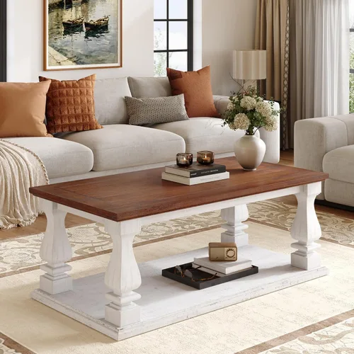 Vista 17 de WILLIAMSPACE 11.81" Square Wood Side Table for Living Room, No Assembly 11.81"*19.69"h-gray Textured