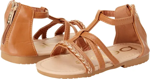 Vista 2 de bebe Sandalias para niña - Sandalias de gladiador de cuero sintético con trenza de purpurina (niño)