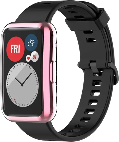 Vista 3 de TenCloud Fundas protectoras de pantalla compatibles con Huawei Watch Fit Accessories Covers Scratched Cobertura completa Funda protectora de TPU 7