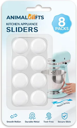 Vista 15 de 8 piezas deslizantes de electrodomésticos para cocina, color negro, autoadhesivos, pequeños electrodomésticos de cocina, fáciles de mover y ahorrar