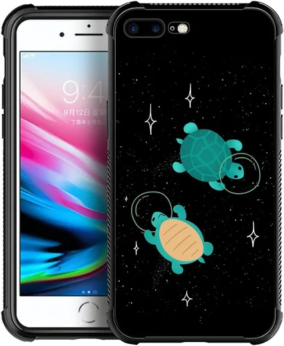 Vista 29 de CARLOCA Funda compatible con iPhone 8 Plus, iPhone 7 Plus para hombres y niños, increíble diseño de patrón de luz espacial nebulosa, a prueba