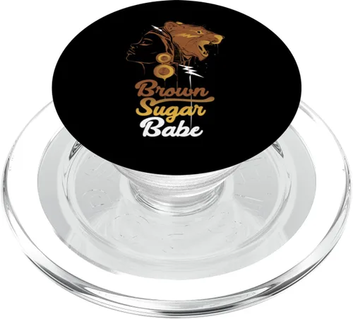 Vista 7 de Brown Sugar Babe Proud Black Women African Pride PopSockets Adhesive PopGrip