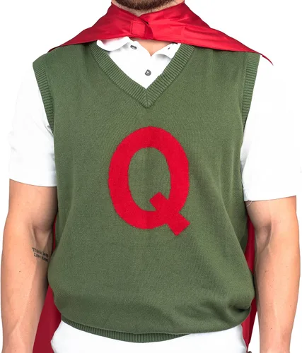 Vista 3 de Disfraz completo unisex completo de superhéroe de Quailman para adultos, disfraz de Halloween