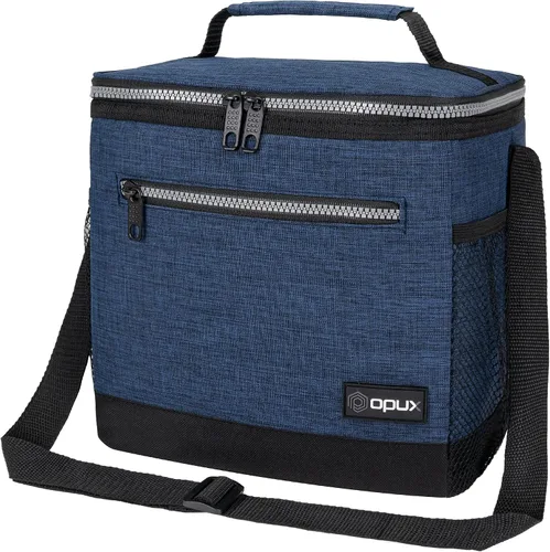 Vista 29 de opux Lonchera térmica para hombres y mujeres, bolsa de almuerzo para el trabajo y la escuela, a prueba de fugas, hielera suave tipo tote
