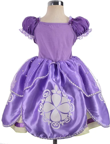 Vista 2 de Lito Angels Disfraz de princesa para niñas vestido de fiesta de lujo morado con accesorios