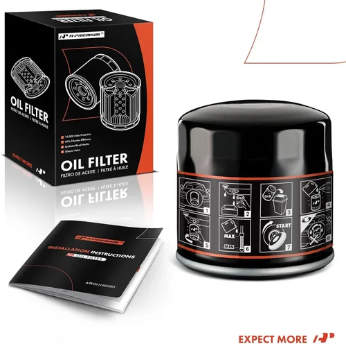Vista 8 de A-Premium 10K Millas de Protección Filtro de Aceite Giratoria Compatible con Ford y para Toyota y Nissan y Jeep y Dodge y Chrysler y Mitsubishi