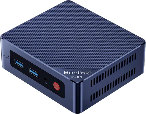 Vista 13 de Beelink MINI S12 Mini PC con procesador N95 (4C/4T), 8G DDR4/256G SSD 4K UHD, puertos Dual HDMI, WiFi5, BT4.2, LAN 2.5G, microcomputadora