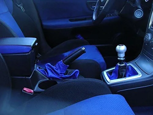 Vista 4 de RedlineGoods ebrake - Bota compatible con Subaru Impreza 2005-07. Hecho a medida, no universal. Piel negra italiana auténtica de alta calidad