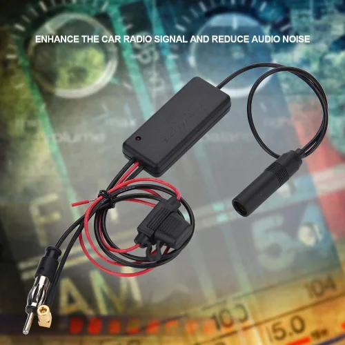 Vista 3 de V BESTLIFE Auto Car 12V Antena Estéreo Radio AM FM Amplificador de señal Booster Fortalecer AMP, Anti interferencia, Mejorar la señal de adio