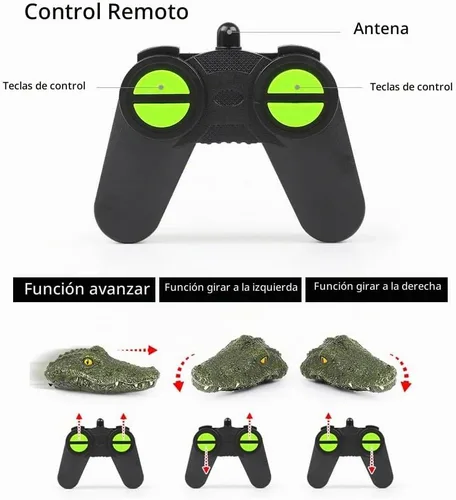 Vista 9 de GoolRC Barco a control remoto de 2.4 GHz con cabeza de cocodrilo para piscinas y lagos, lanchas RC de alta simulación con cabeza de cocodrilo con 2