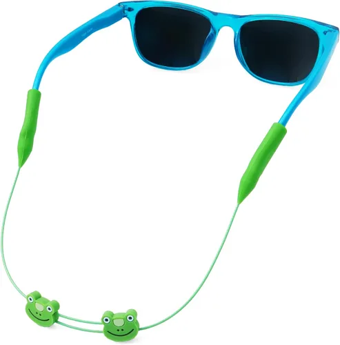 Vista 7 de Pilotfish Correa para lentes de sol para niños, soporte ajustable para lentes de sol sin cola para niños y niñas