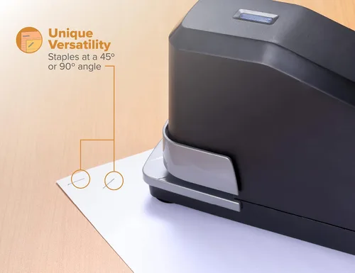 Vista 2 de Bostitch Office Impulse - Paquete económico de grapadora eléctrica resistente, capacidad de 45 hojas, incluye 5,000 grapas y removedor de grapas
