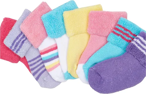 Vista 2 de Luvable Friends Calcetines de rizo unisex para bebé recién nacido y bebé