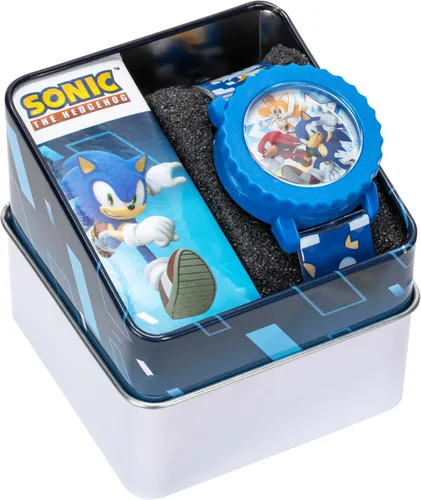 Vista 7 de Reloj digital para niños de Sonic The Hedgehog – Pantalla LED intermitente, hora fácil de leer, correa ajustable y diseño de personajes de Sonic