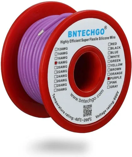 Vista 33 de BNTECHGO Alambre de silicona de calibre 16 rojo y negro cada 25 pies 2 Alambre de silicona calibre 16 rojo y negro