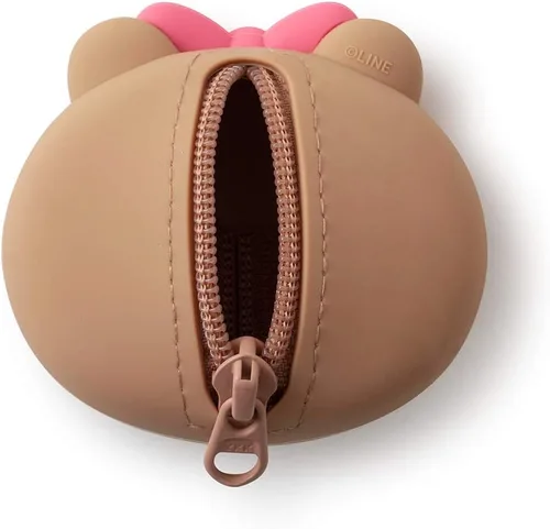 Vista 8 de Line Friends CHOCO - Bolso pequeño de silicona para monedero, color beige