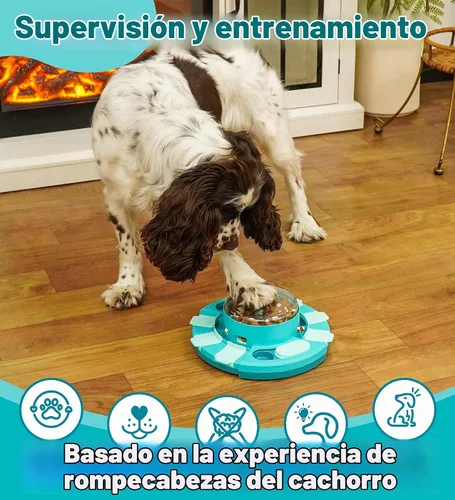 Vista 6 de Aluckmao Juguetes Rompecabezas para Perros, Dispensador de Golosinas, Estimulación Mental