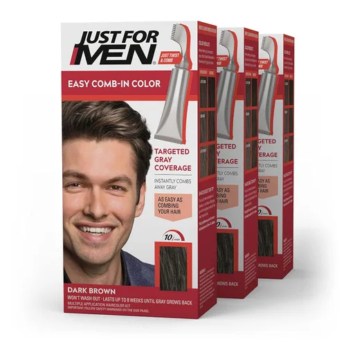 Vista 8 de Solo para hombres Auto Stop, tintura química para el cabello, 1, marrón (Medium Dark Brown)