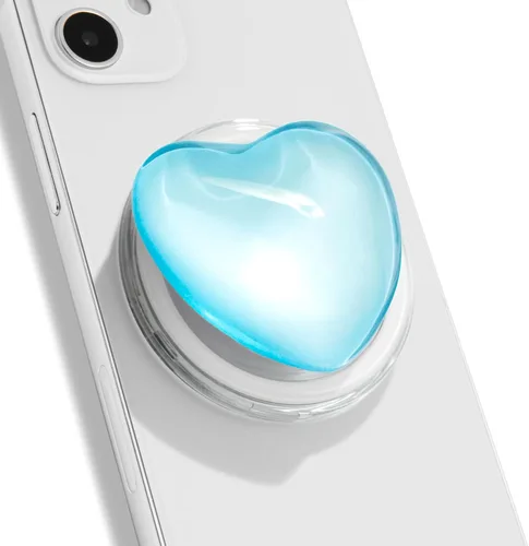 Vista 13 de OnTheGrip Compatible con Magsafe Magnético Lindo Diseño de Corazón de Vidrio Plegable Soporte de Teléfono Móvil de Agarre para Smartphone Tablet