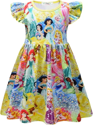 Vista 2 de XXTWYY Disfraz de princesa para niñas pequeñas, disfraz de Halloween
