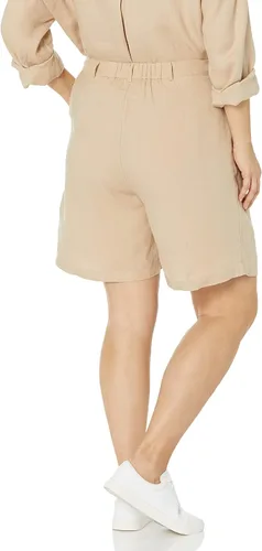 Vista 5 de The Drop Women's Millie Loose-Fit Pleated Long Linen Walk Short