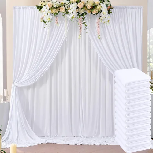 Vista 125 de Cortinas de fondo negras negras sin arrugas para fiestas, cortinas de tela gruesa para telón de fondo de fotos para cumpleaños, bodas, baby shower